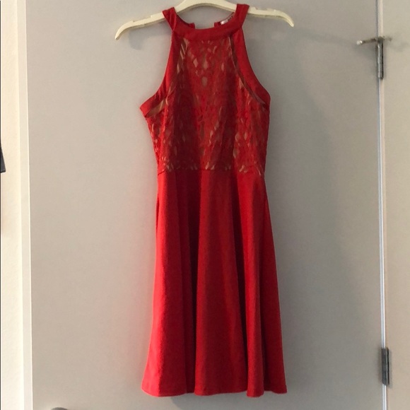 Red Lace Dress - Picture 2 of 7